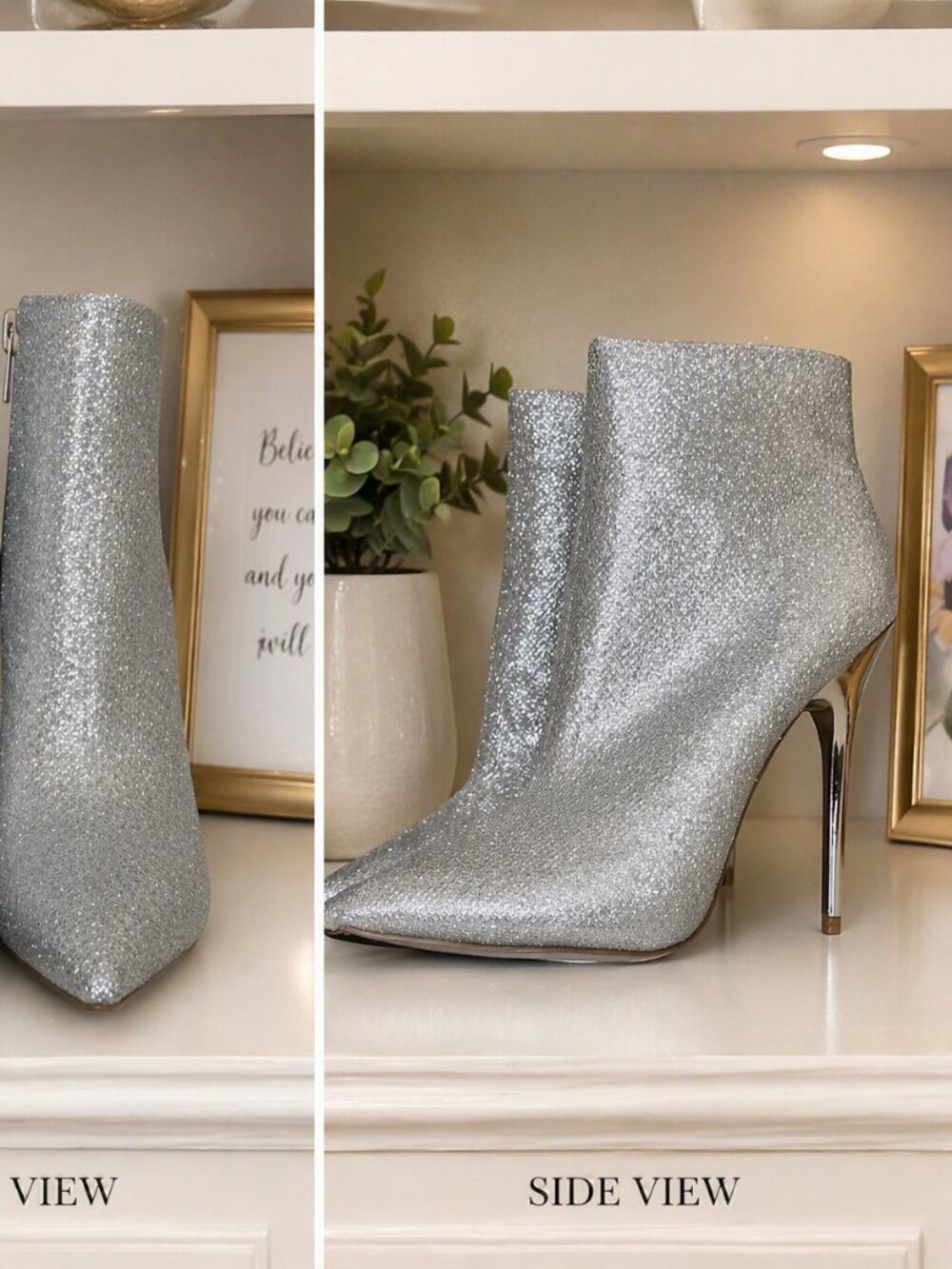 Statement Sparkle Booties Turn Heads Everywhere You Go! View 2